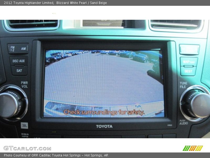 Blizzard White Pearl / Sand Beige 2012 Toyota Highlander Limited