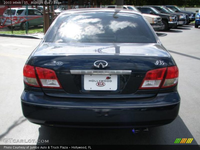 Midnight Blue / Beige 2003 Infiniti I 35