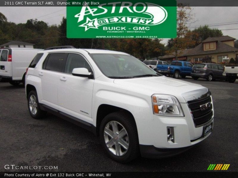 Olympic White / Jet Black 2011 GMC Terrain SLT AWD