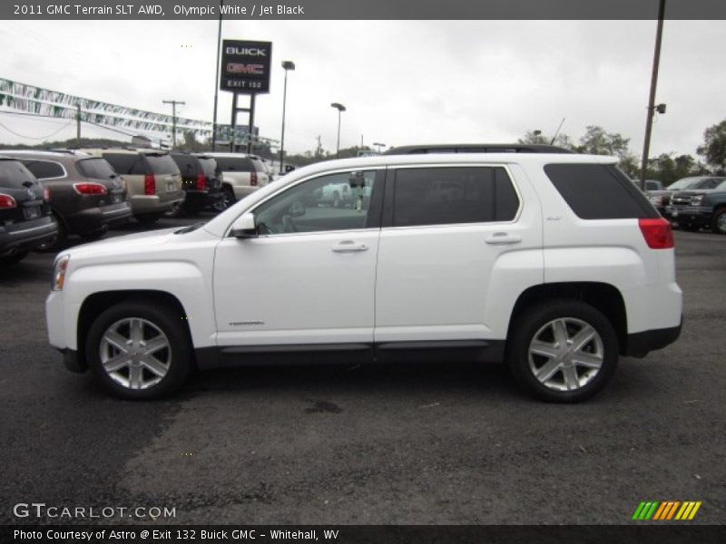 Olympic White / Jet Black 2011 GMC Terrain SLT AWD