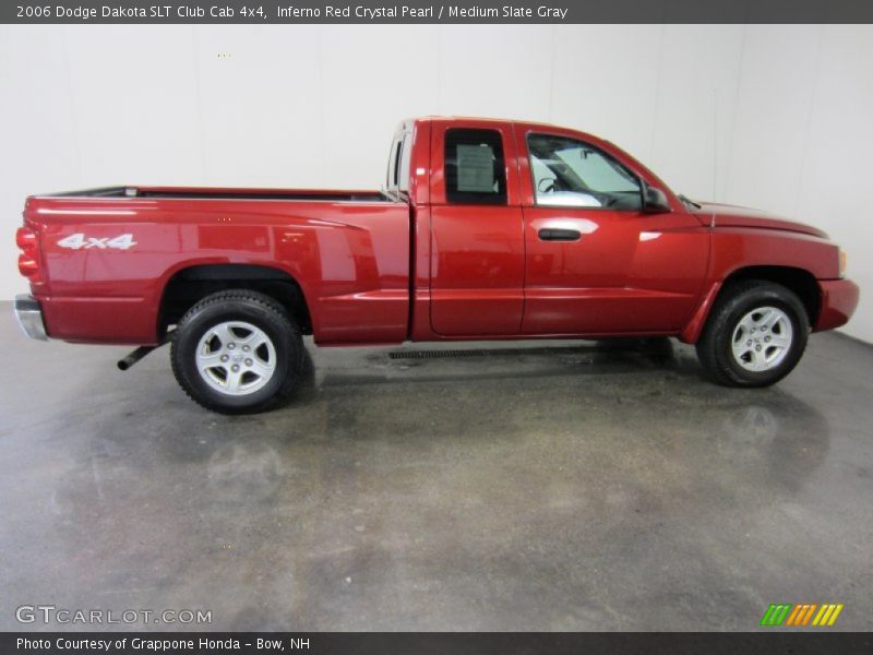  2006 Dakota SLT Club Cab 4x4 Inferno Red Crystal Pearl