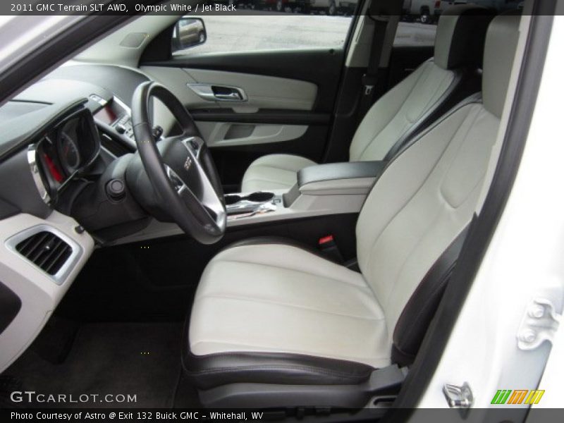 Olympic White / Jet Black 2011 GMC Terrain SLT AWD