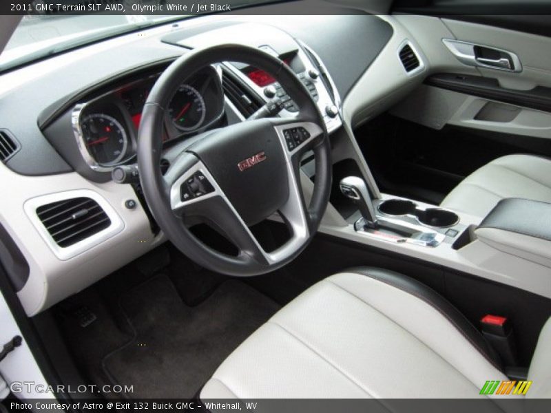 Olympic White / Jet Black 2011 GMC Terrain SLT AWD