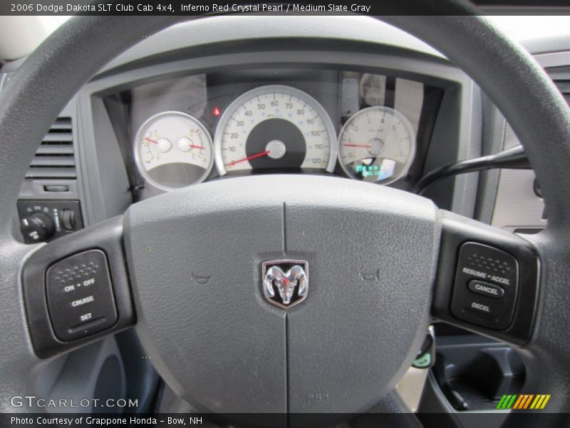 Inferno Red Crystal Pearl / Medium Slate Gray 2006 Dodge Dakota SLT Club Cab 4x4