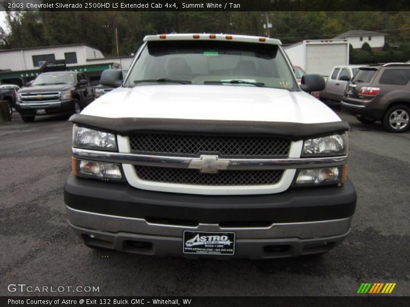 Summit White / Tan 2003 Chevrolet Silverado 2500HD LS Extended Cab 4x4