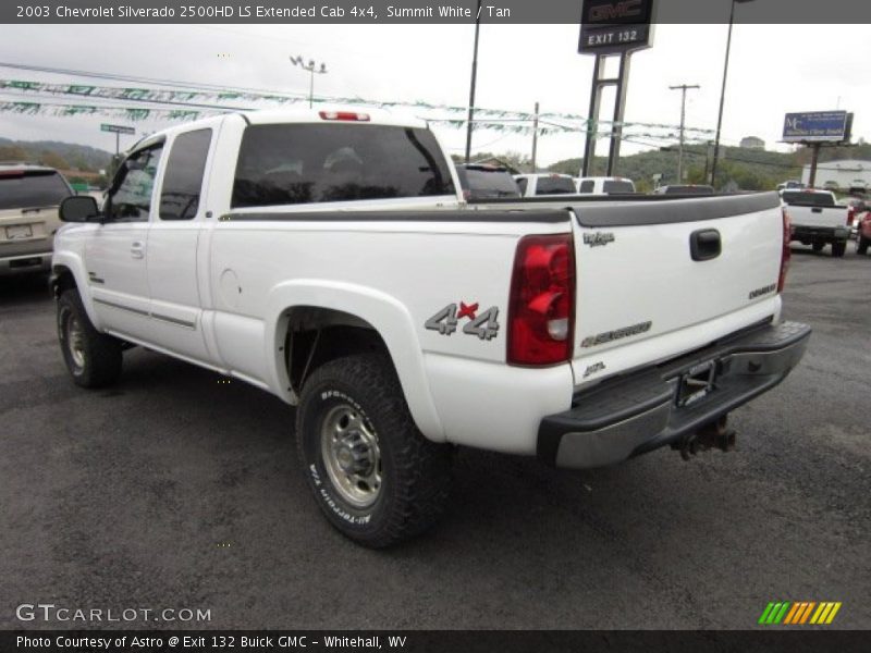 Summit White / Tan 2003 Chevrolet Silverado 2500HD LS Extended Cab 4x4
