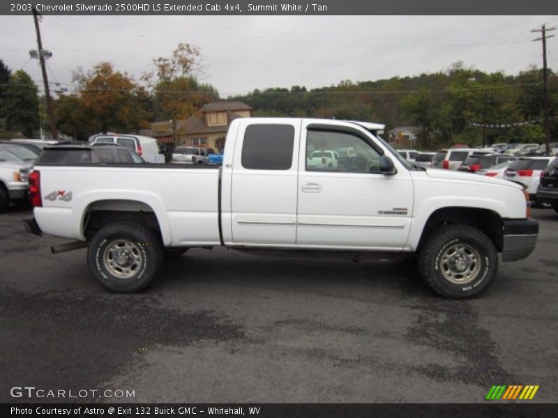 Summit White / Tan 2003 Chevrolet Silverado 2500HD LS Extended Cab 4x4
