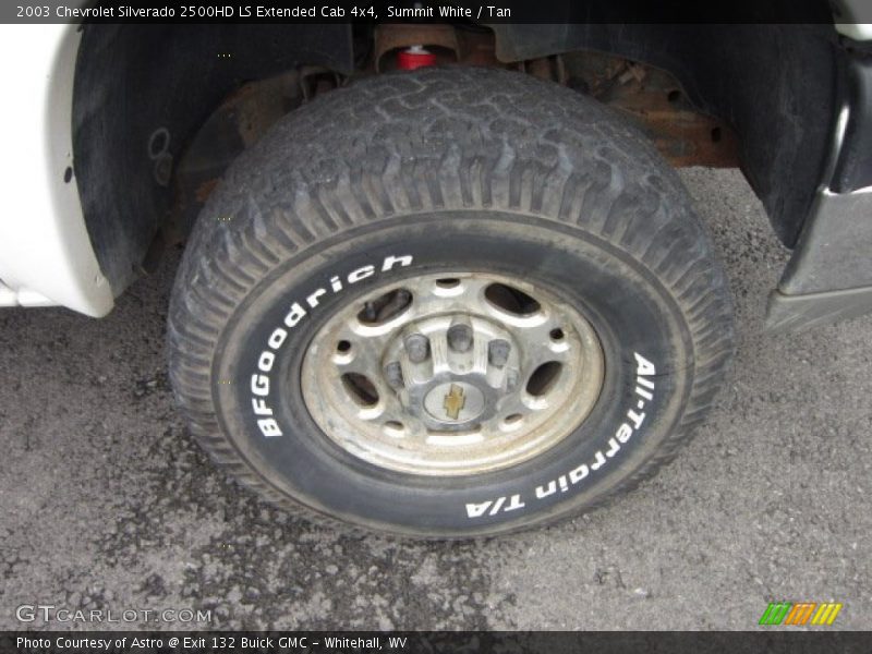 Summit White / Tan 2003 Chevrolet Silverado 2500HD LS Extended Cab 4x4