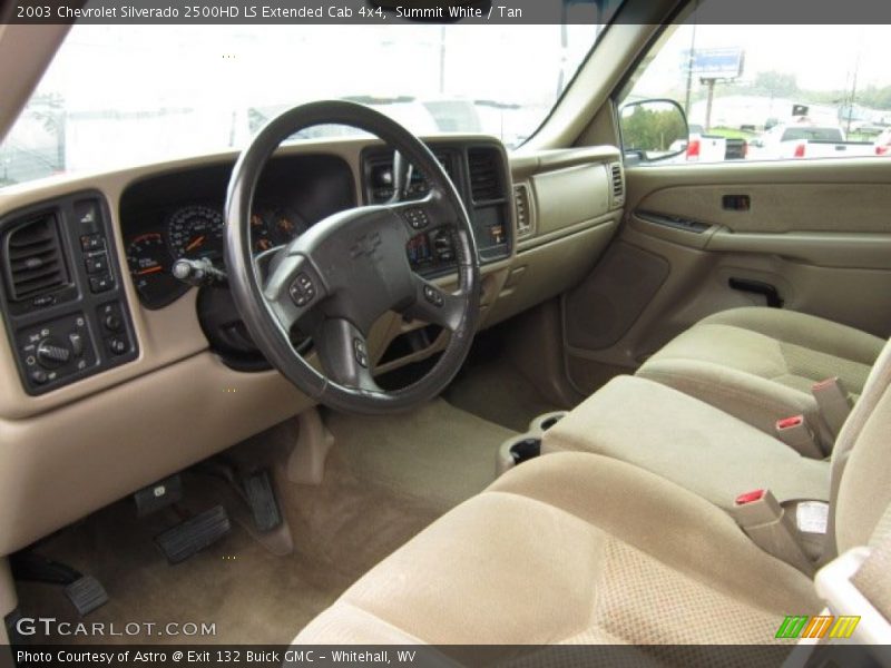  2003 Silverado 2500HD LS Extended Cab 4x4 Tan Interior