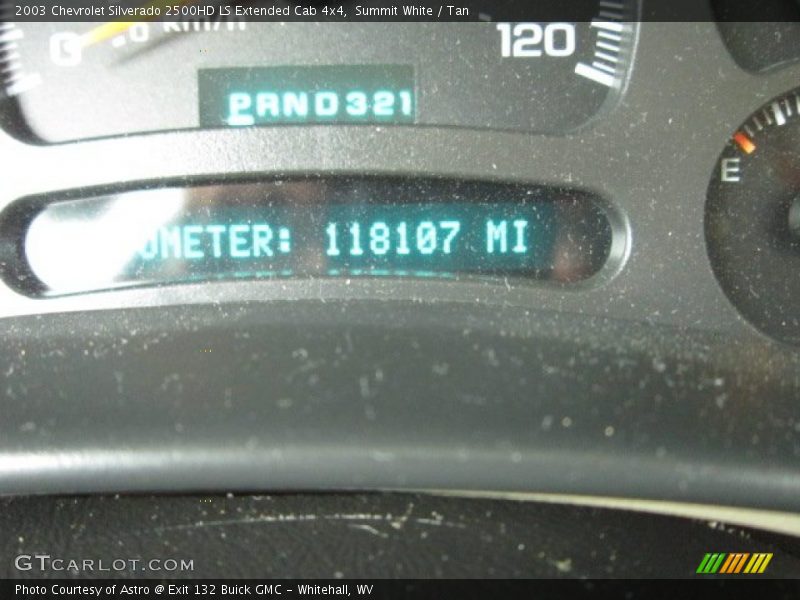 Summit White / Tan 2003 Chevrolet Silverado 2500HD LS Extended Cab 4x4