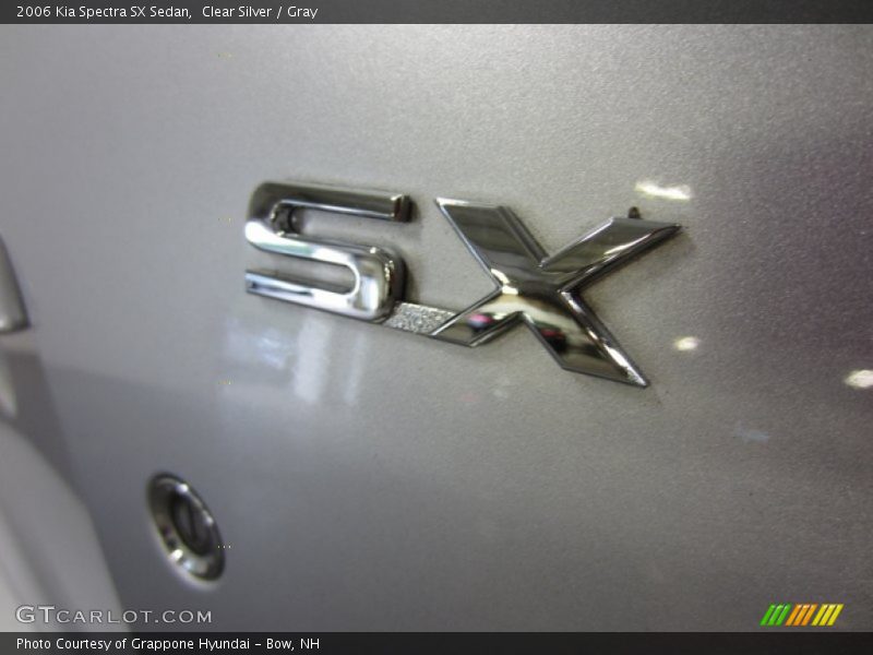 Clear Silver / Gray 2006 Kia Spectra SX Sedan