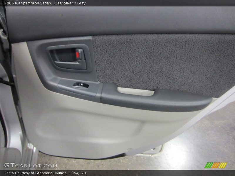 Clear Silver / Gray 2006 Kia Spectra SX Sedan
