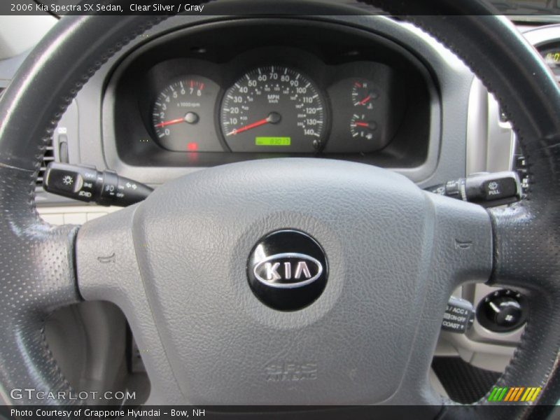 Clear Silver / Gray 2006 Kia Spectra SX Sedan