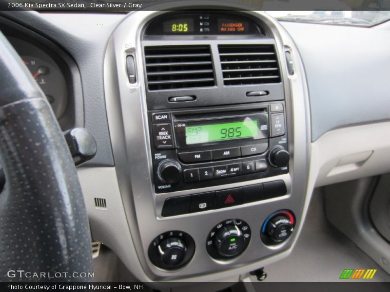 Clear Silver / Gray 2006 Kia Spectra SX Sedan