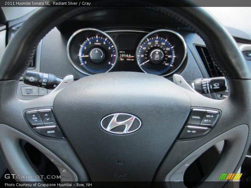 Radiant Silver / Gray 2011 Hyundai Sonata SE