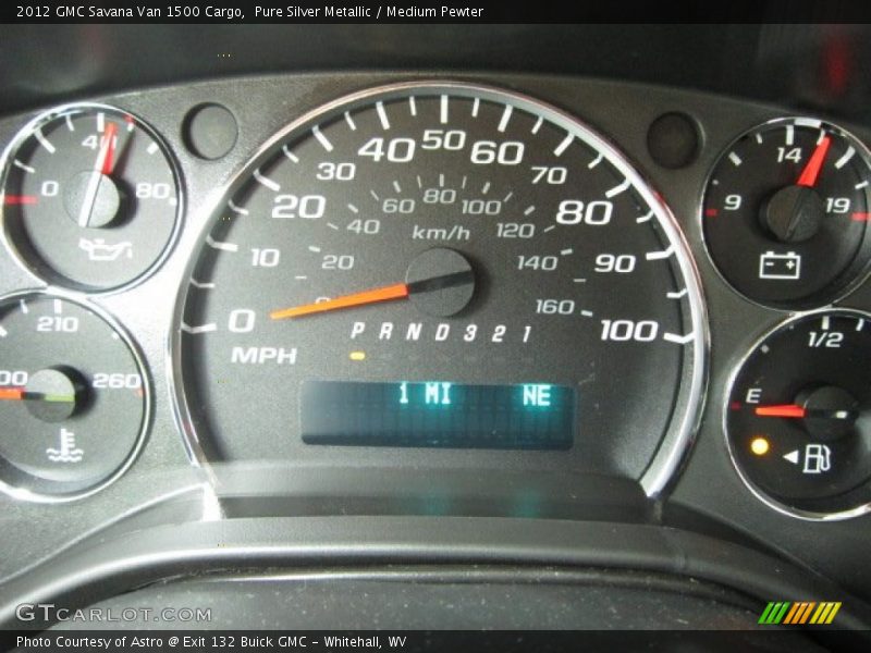  2012 Savana Van 1500 Cargo 1500 Cargo Gauges