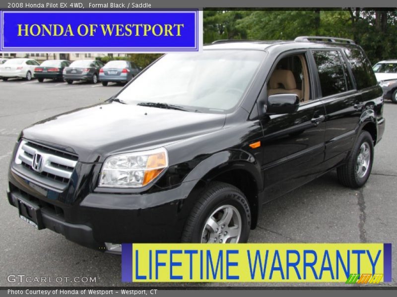 Formal Black / Saddle 2008 Honda Pilot EX 4WD