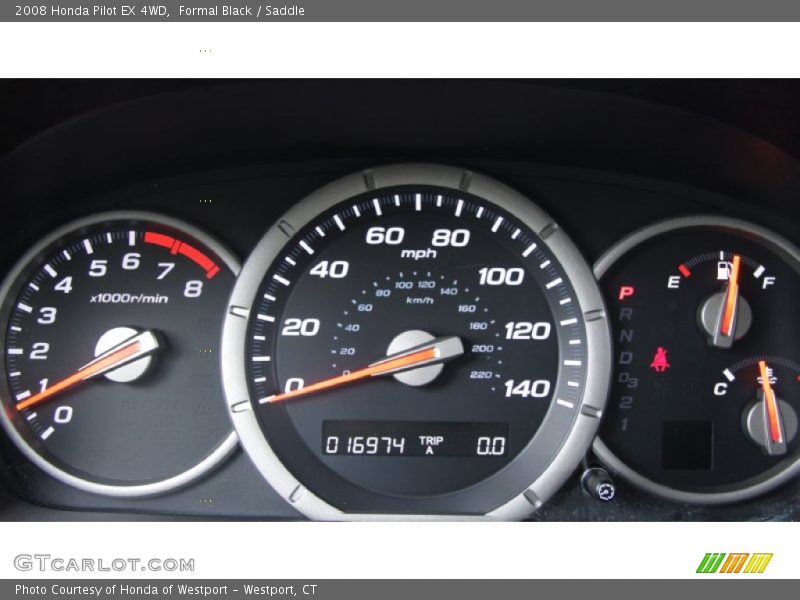 Formal Black / Saddle 2008 Honda Pilot EX 4WD