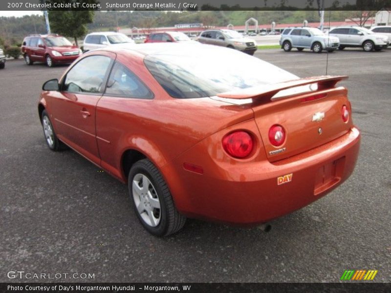 Sunburst Orange Metallic / Gray 2007 Chevrolet Cobalt LT Coupe