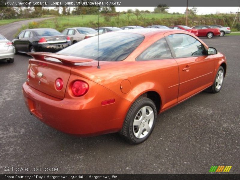Sunburst Orange Metallic / Gray 2007 Chevrolet Cobalt LT Coupe