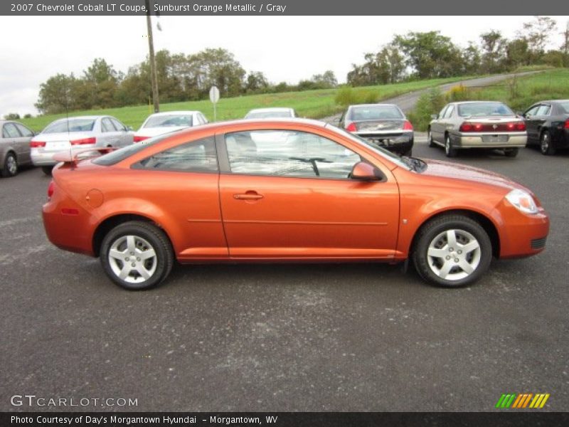 Sunburst Orange Metallic / Gray 2007 Chevrolet Cobalt LT Coupe