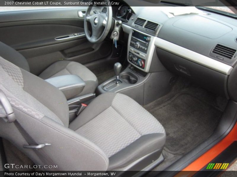Sunburst Orange Metallic / Gray 2007 Chevrolet Cobalt LT Coupe