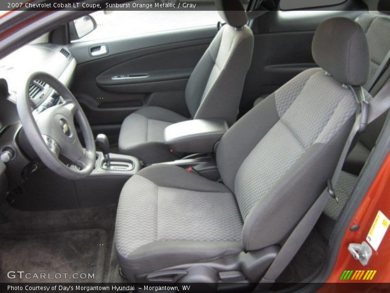 Sunburst Orange Metallic / Gray 2007 Chevrolet Cobalt LT Coupe