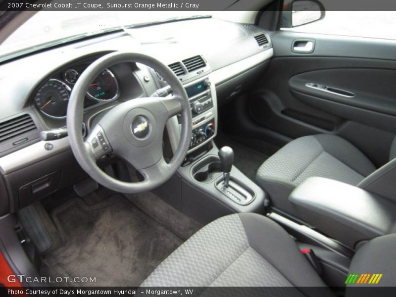 Sunburst Orange Metallic / Gray 2007 Chevrolet Cobalt LT Coupe