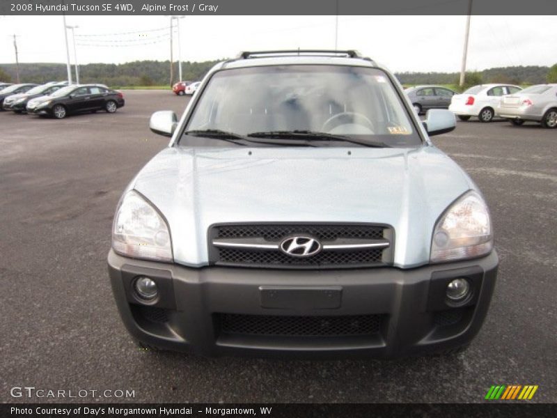 Alpine Frost / Gray 2008 Hyundai Tucson SE 4WD