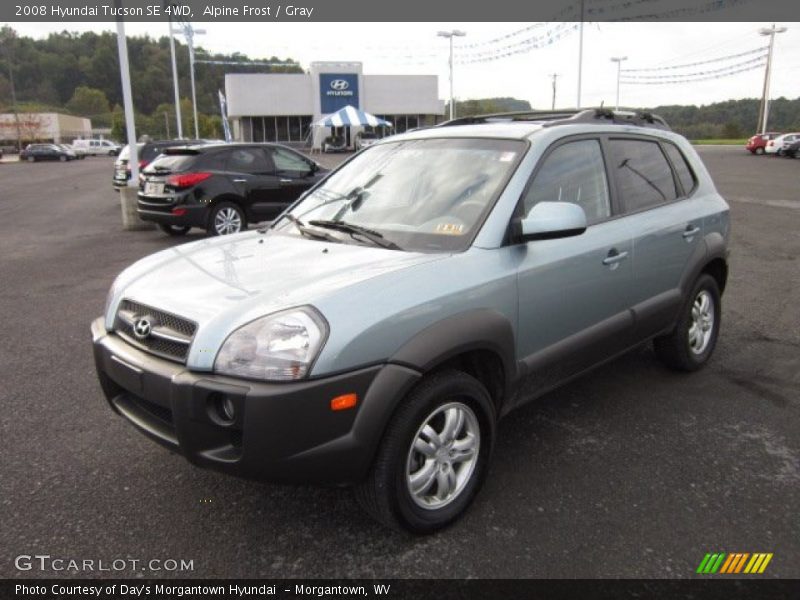 Alpine Frost / Gray 2008 Hyundai Tucson SE 4WD