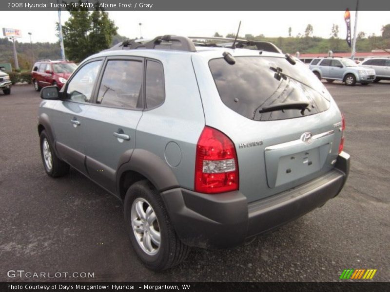 Alpine Frost / Gray 2008 Hyundai Tucson SE 4WD