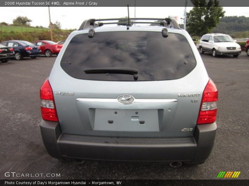 Alpine Frost / Gray 2008 Hyundai Tucson SE 4WD