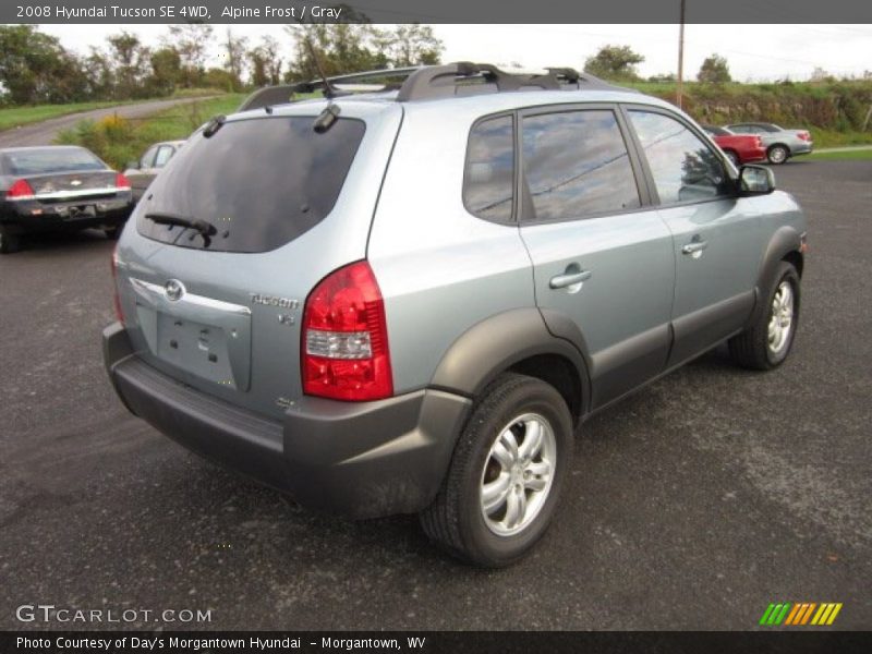 Alpine Frost / Gray 2008 Hyundai Tucson SE 4WD