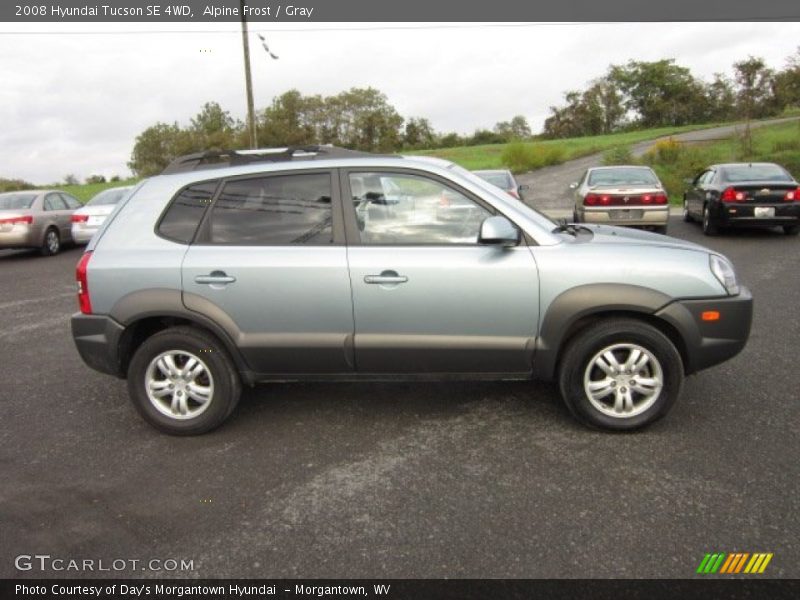 Alpine Frost / Gray 2008 Hyundai Tucson SE 4WD