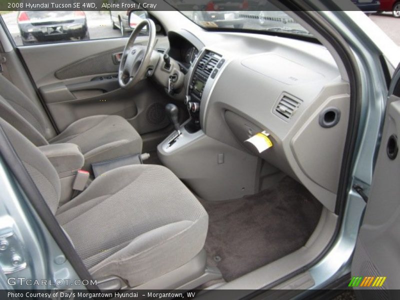 Alpine Frost / Gray 2008 Hyundai Tucson SE 4WD