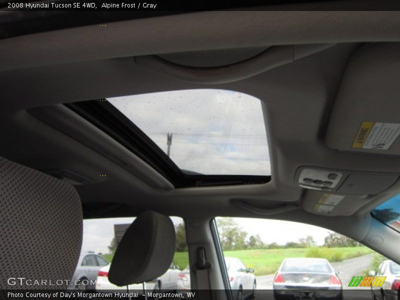 Alpine Frost / Gray 2008 Hyundai Tucson SE 4WD