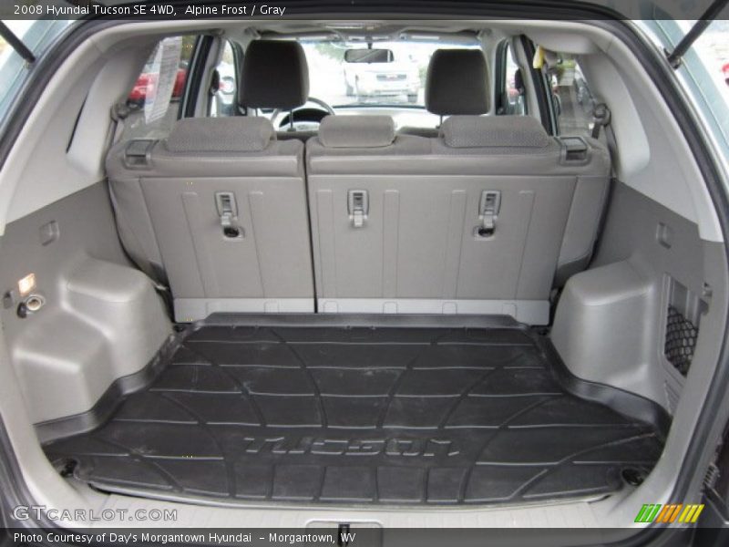 Alpine Frost / Gray 2008 Hyundai Tucson SE 4WD