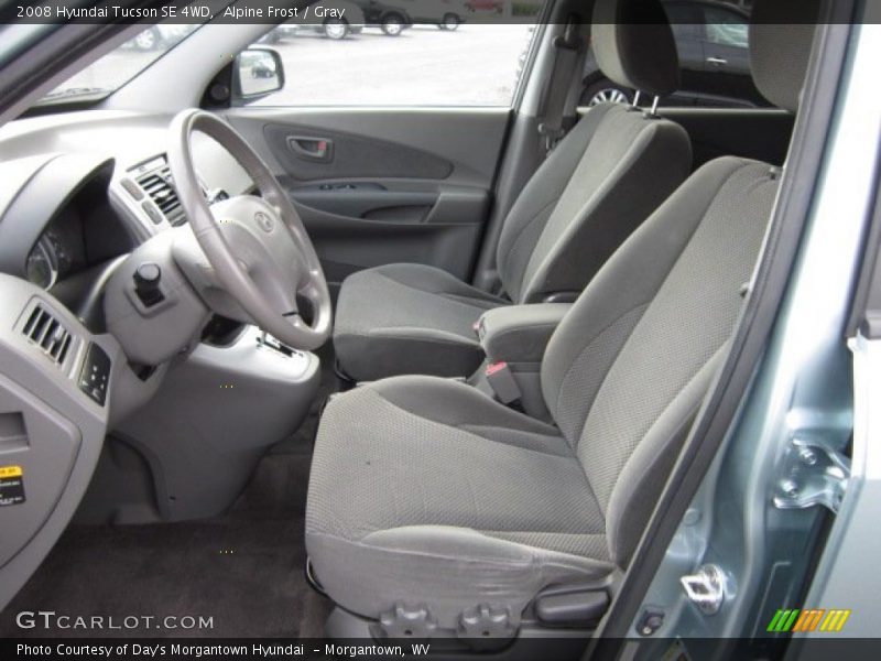 Alpine Frost / Gray 2008 Hyundai Tucson SE 4WD