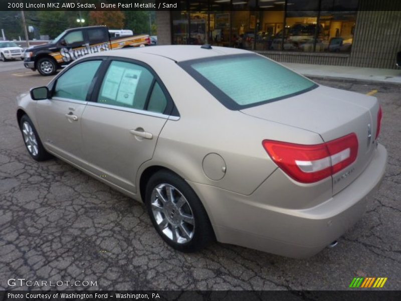 Dune Pearl Metallic / Sand 2008 Lincoln MKZ AWD Sedan