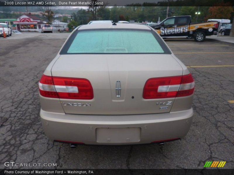 Dune Pearl Metallic / Sand 2008 Lincoln MKZ AWD Sedan