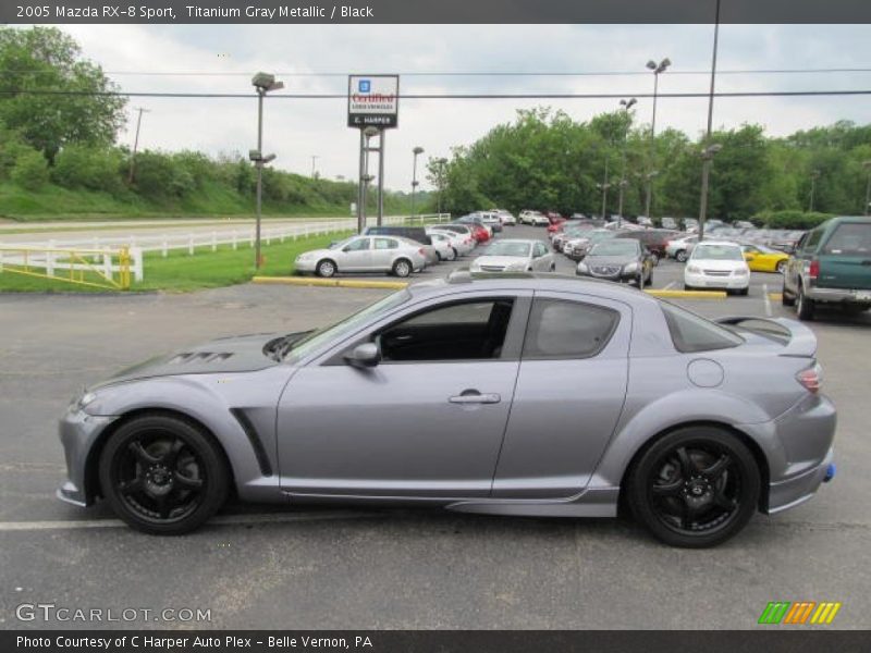 Titanium Gray Metallic / Black 2005 Mazda RX-8 Sport
