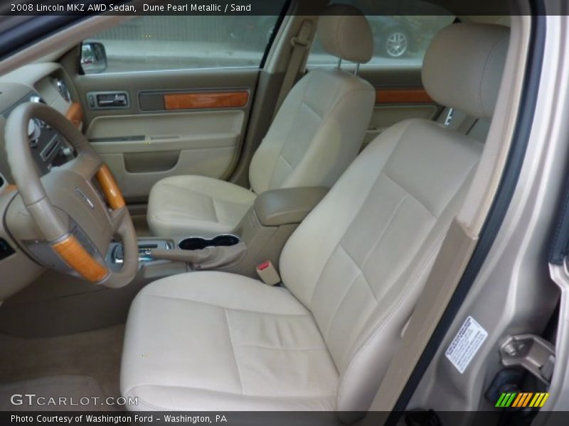 Dune Pearl Metallic / Sand 2008 Lincoln MKZ AWD Sedan
