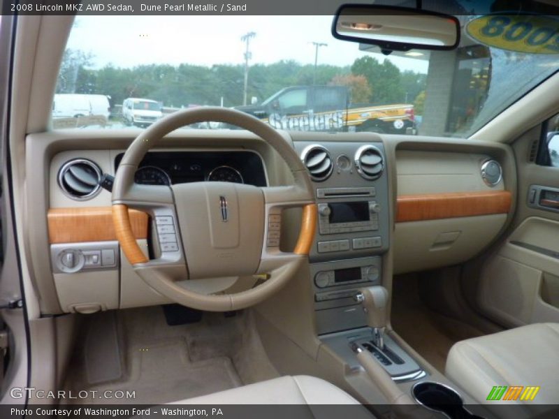 Dune Pearl Metallic / Sand 2008 Lincoln MKZ AWD Sedan