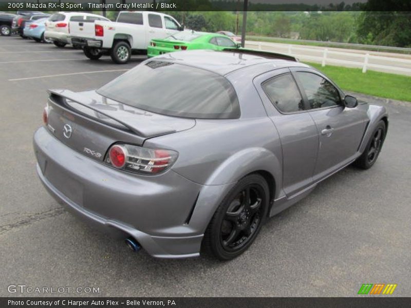 Titanium Gray Metallic / Black 2005 Mazda RX-8 Sport