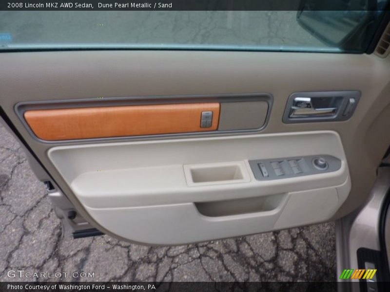 Dune Pearl Metallic / Sand 2008 Lincoln MKZ AWD Sedan