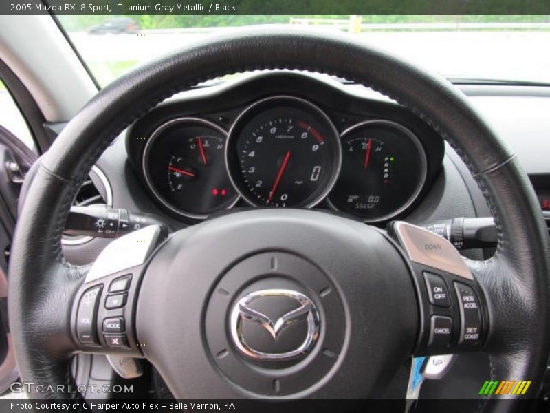 Titanium Gray Metallic / Black 2005 Mazda RX-8 Sport