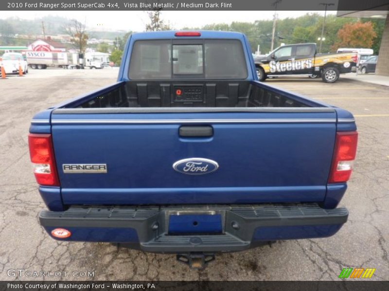 Vista Blue Metallic / Medium Dark Flint 2010 Ford Ranger Sport SuperCab 4x4