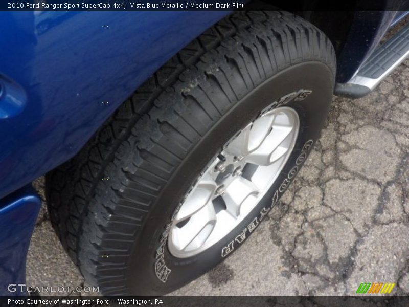 Vista Blue Metallic / Medium Dark Flint 2010 Ford Ranger Sport SuperCab 4x4