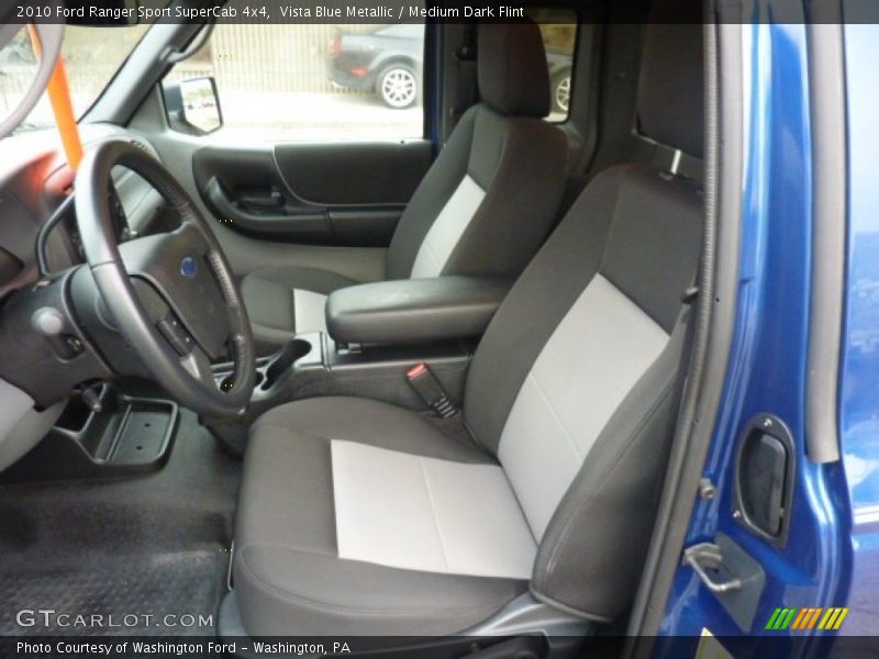 Vista Blue Metallic / Medium Dark Flint 2010 Ford Ranger Sport SuperCab 4x4