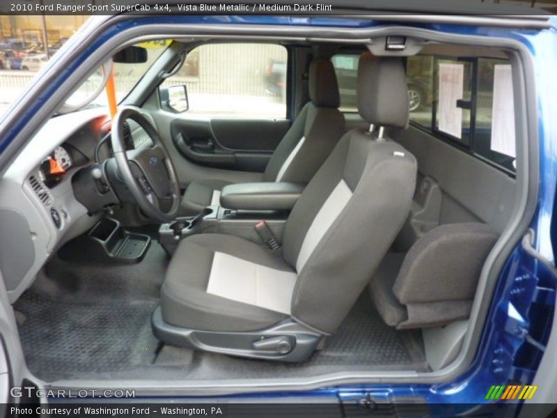 Vista Blue Metallic / Medium Dark Flint 2010 Ford Ranger Sport SuperCab 4x4